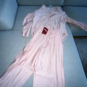 pink pants and shirt set